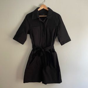 COS Black Belted Cotton Jumpsut NWOT